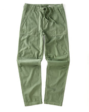 Green pants on a white background