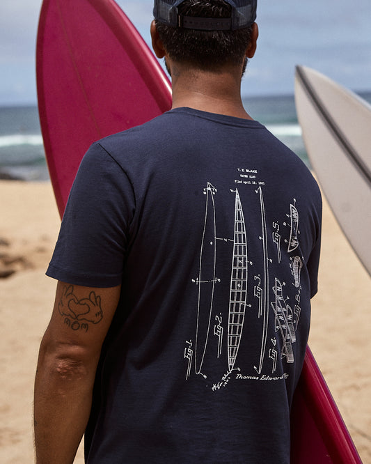 Tom Blake Blueprint Tee - FINAL SALE