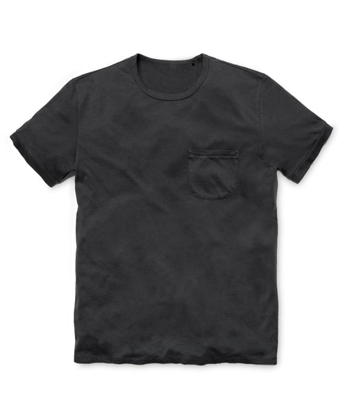 Sojourn Pocket Tee - Bright Black | Men's Cotton T-Shirt | Outerknown