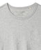 Collar of gray crew neck t-shirt
