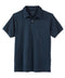 A navy blue polo shirt with a collar, short sleeves, and a rounded chest pocket.