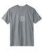 Tarmac grey OK Dot Tee with centered logo graphic, crew neck short sleeves