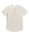 Sojourn short-sleeve henley shirt in salt, three-button placket