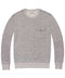 Outerworn heather grey crewneck sweatshirt with long sleeves and front pocket