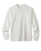 A plain white long-sleeved t-shirt with ribbed neckline and cuffs, displayed against a neutral background.