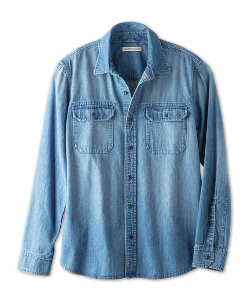 トップス atlast butcherproducts UTILITY SHIRT 36 1310241_OK_Denim_Utilitarian_S