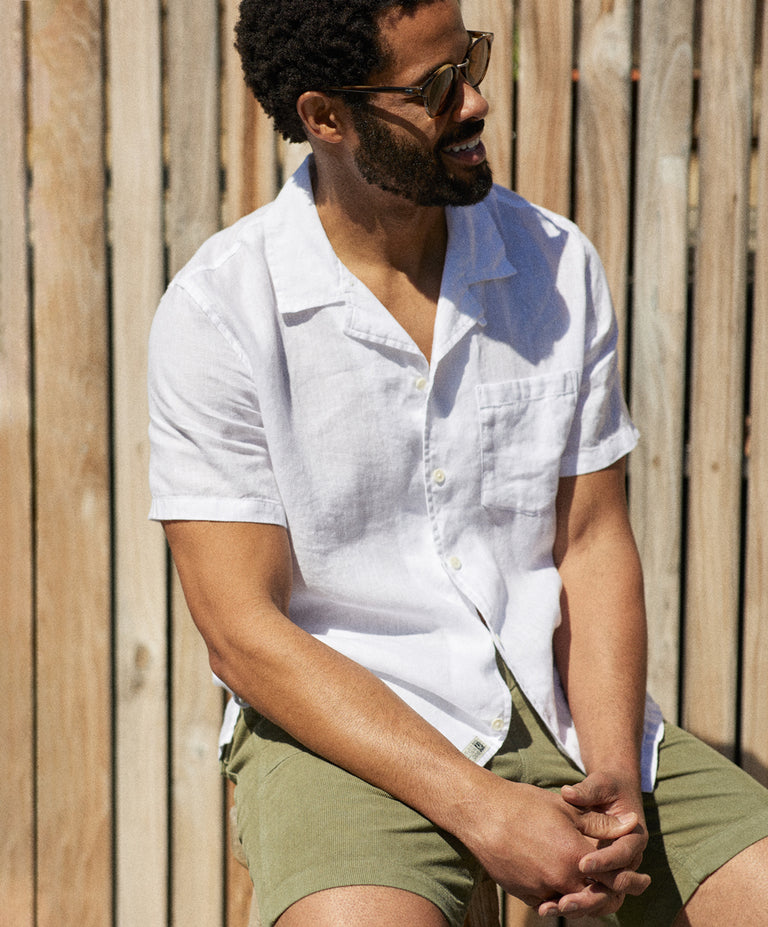 Linen SS Camp Shirt, Men's Shirts