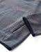 Outerworn French Blue snap popover cuff detail with dark stitched edge and snap