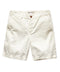 Chalk chino shorts with button fly and front pockets