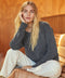 Women's California sweatshirt by Outerworn, dark gray pullover with long sleeves