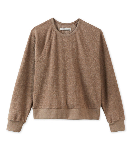 Brown sweater on a white background