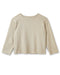Beige long-sleeve top on a white background