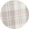 Close-up of the shirt's gray and white plaid fabric.