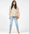Archer Cashmere Crew with Stripe - Outerworn