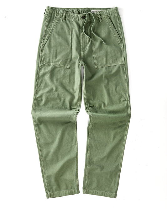 Green pants on a white background